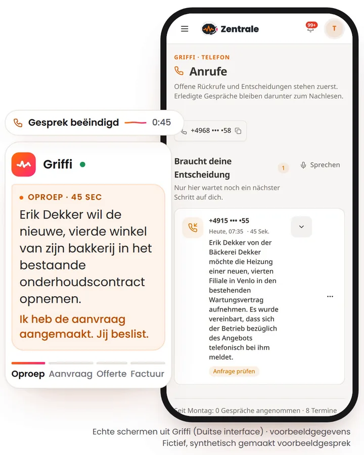 Onderhoudscontract voor een vierde filiaal