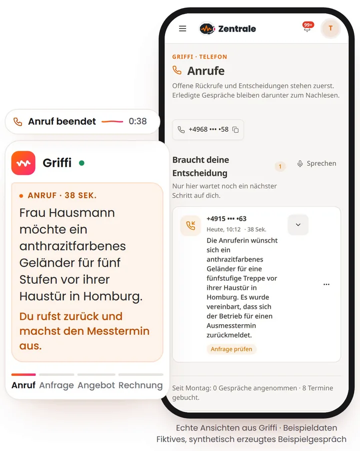 Neues Treppengeländer